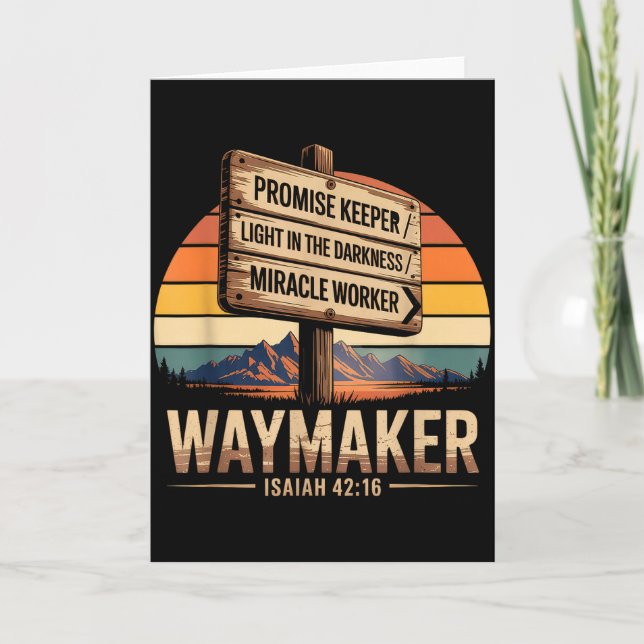 Carte Faiseur de voie Gardien de promesse Ouvrier de mir (Devant)