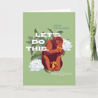 Carte "Faisons ça" Singe - Le Lotus Blanc