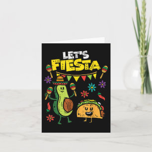 Carte Faisons de Fiesta Taco Avocado Funny Cinco De Mayo