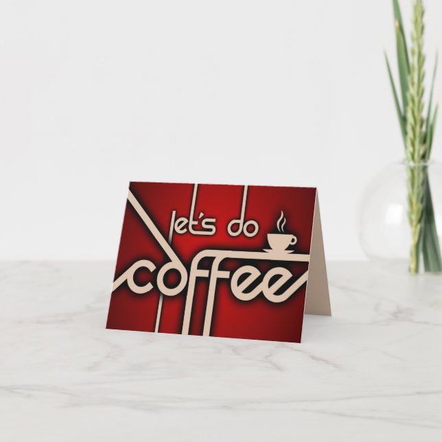 Carte faisons du café ! (Devant)