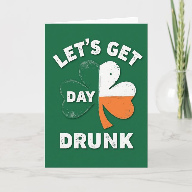 Carte Faisons la Fête à la Saint-Patrick (Devant)