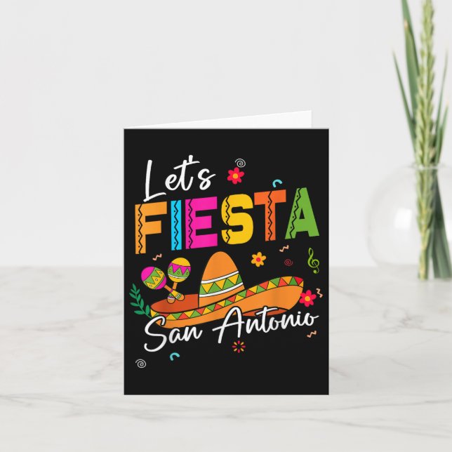 Carte Faisons la fête à San Antonio Texas Cinco De Mayo  (Devant)
