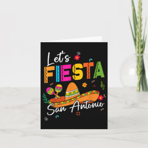 Carte Faisons la fête à San Antonio Texas Cinco De Mayo