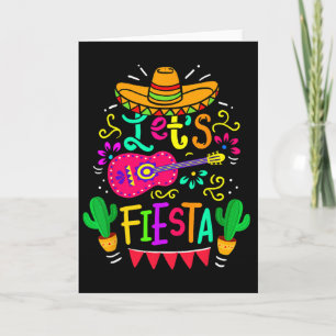 Carte Faisons la fête Cinco De Mayo Fête Mexicaine Guita