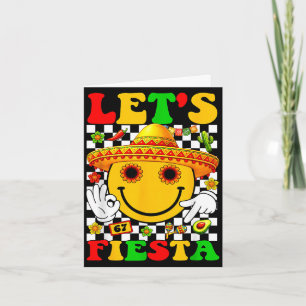 Carte Faisons la fiesta groovy garçons mexicains filles 