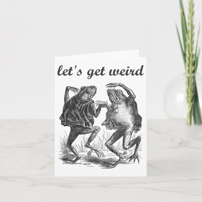 Carte Faisons-nous bizarre Dancing Frogs Fairy Tale Stra (Devant)