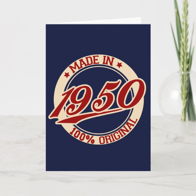 Carte Fait En 1950 (Devant)