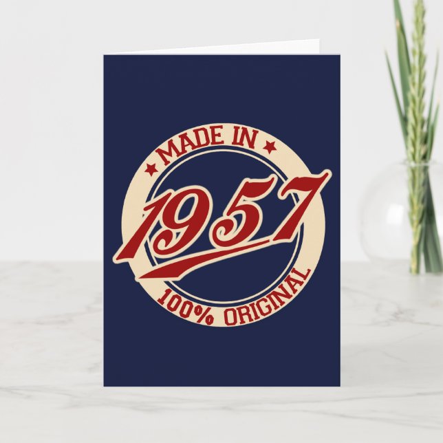 Carte Fait En 1957 (Devant)