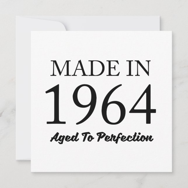 Carte Fait En 1964 (Devant)