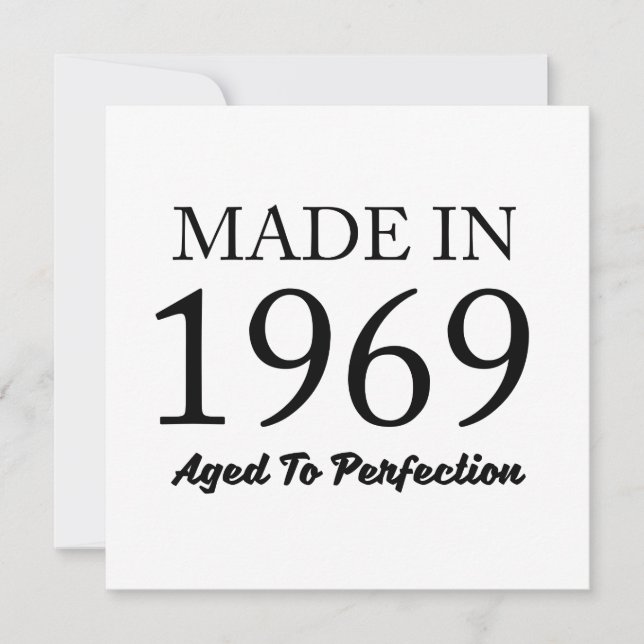 Carte Fait En 1969 (Devant)
