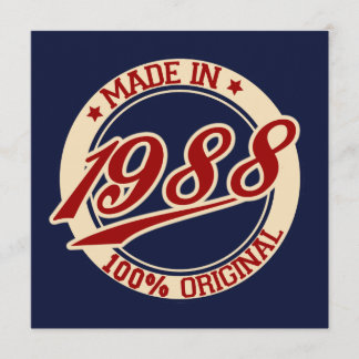 Carte Fait En 1988