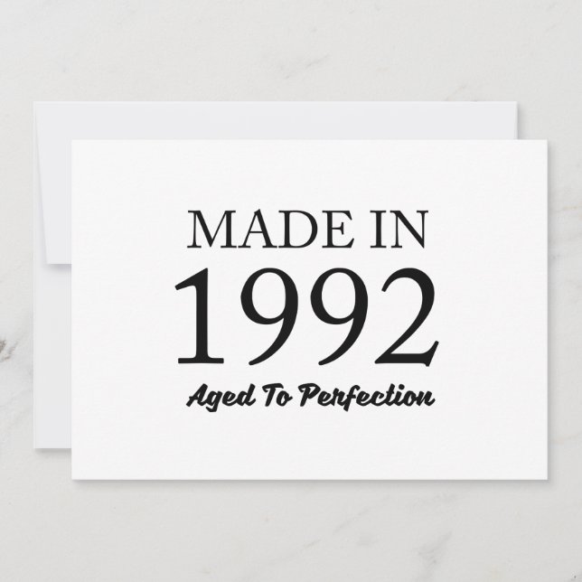 Carte Fait En 1992 (Devant)