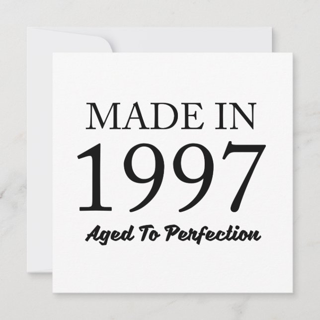 Carte Fait En 1997 (Devant)