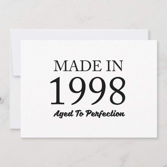Carte Fait En 1998 (Devant)