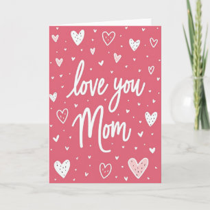 Carte Faite Main 'Je T'Aime Maman'