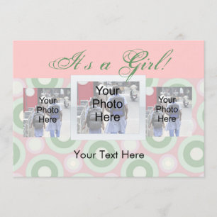 Carte faite sur commande de faire-part de