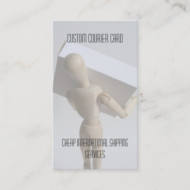 Carte faite sur commande de messager (Devant)