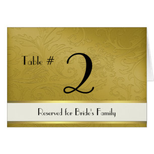 Carte faite sur commande goldtone élégante de