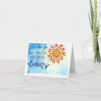Carte Faites ce que vous aimez…