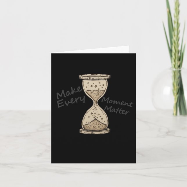 Carte Faites chaque instant Sticker horaire (Devant)