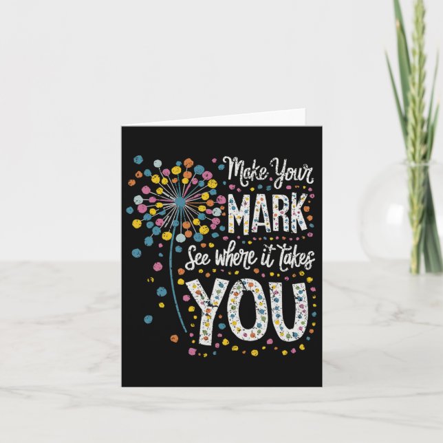 Carte Faites de votre Mark Joyeux Dot Day 2024 Dandelion (Devant)