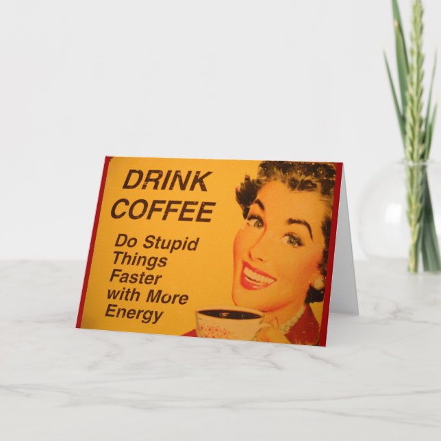 Carte Faites des choses stupides plus vite (Devant)