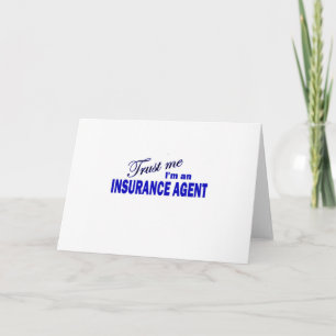 Carte Faites-moi confiance Je suis un agent d'assurance