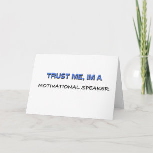 Carte Faites-moi confiance Je suis un orateur motivé