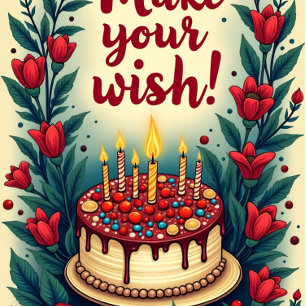 Carte Faites NIER À Votre Fée D'Anniversaire Souhaitée G