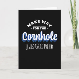 Carte Faites place au cadeau Cornhole Legend
