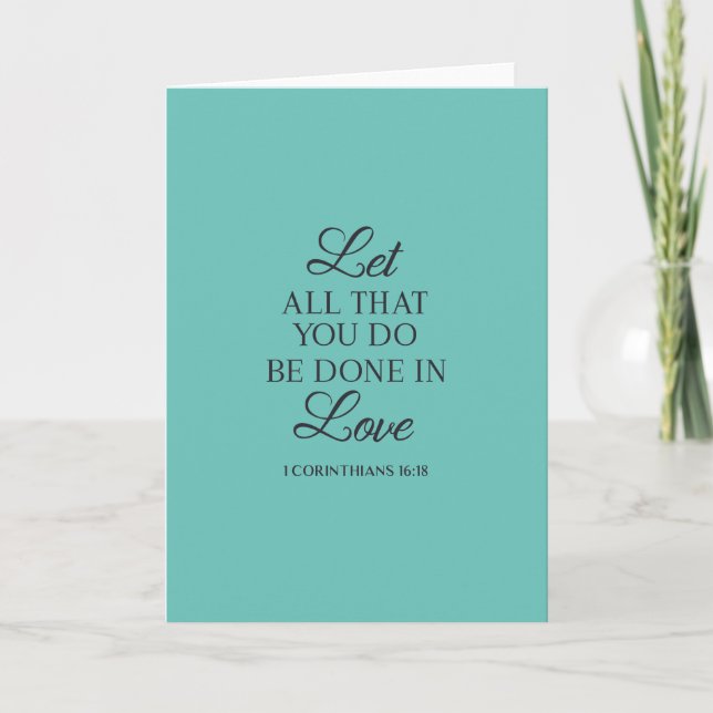 Carte Faites tout avec une citation d'amour (Devant)