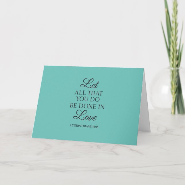 Carte Faites tout avec une citation d'amour (Devant)