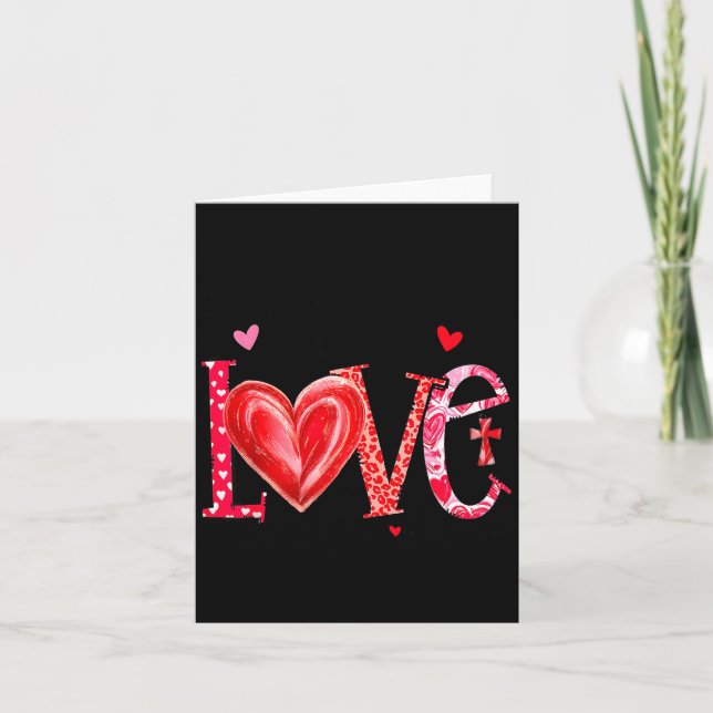 Carte Faites tout ce que vous faites par amour chrétien  (Devant)