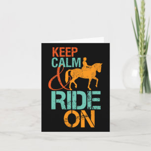 Carte Faites Une Promenade Calme À Cheval Pour Les Amate