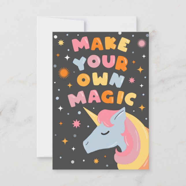 Carte Faites votre propre magie (Devant)