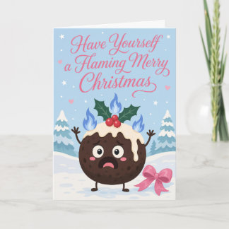 Carte Faites-vous un joyeux Noël flamboyant