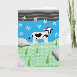 Carte Faites-vous un joyeux petit Noël crémeux