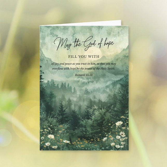 Carte Faith Bible Verse Romans 15:13 (Créateur téléchargé)