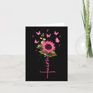 Carte Faith Cross Cancer du sein Sensibilisation Don chr
