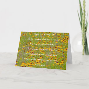 Carte Faith Fleur sauvage Floral Friendship Card