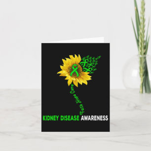 Carte Faith Hope Cure Maladie du rein Tournesol Puzzle P