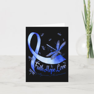 Carte Faith Hope Love Alopecia Awareness Dragonfly