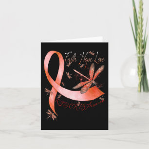 Carte Faith Hope Love Dragonfly RSD RCPS Sensibilisation