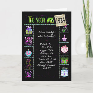 Carte Faits 1924 de baliverne d'amusement d'année