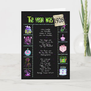 Carte Faits amusants de 1926