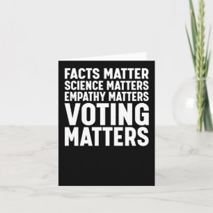 Carte Faits Science S Voter S Libéral Démocrate Sticker