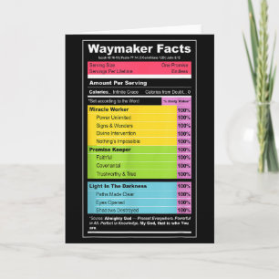 Carte Faits Waymaker T-shirt chrétien _ Faith Nutrition