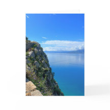 Falaise Donnant Sur La Mer Nauplie Grèce