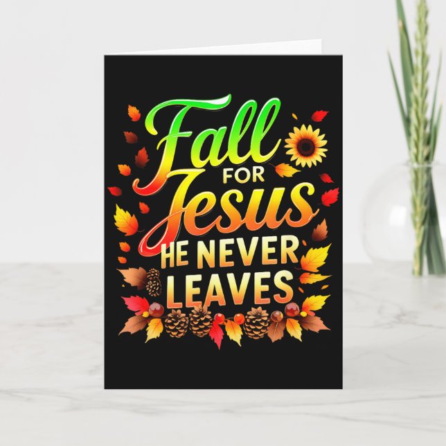 Carte Fall Christian Thanksgiving Jesus My Favourite Sea (Devant)