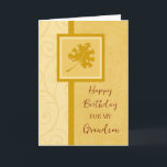 Carte Fall Leaves Grandson Anniversaire<br><div class="desc">Carte d'anniversaire pour petit-fils avec un anniversaire d'automne avec des feuilles d'automne design et verset réfléchi.</div>